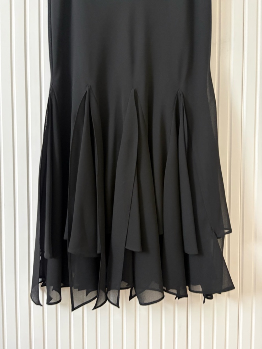 MSK Womens Layered Skirt Size Medium Black Whimsigoth Balletcore Dark Romantic